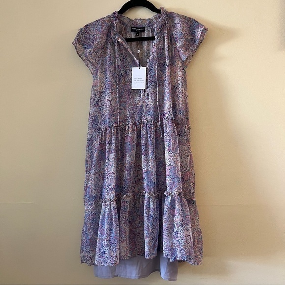 NWT GENERATION LOVE Mirabelle Mosaic Dress Mosaic Paisley with Slip Size‎ Medium - Picture 3 of 16